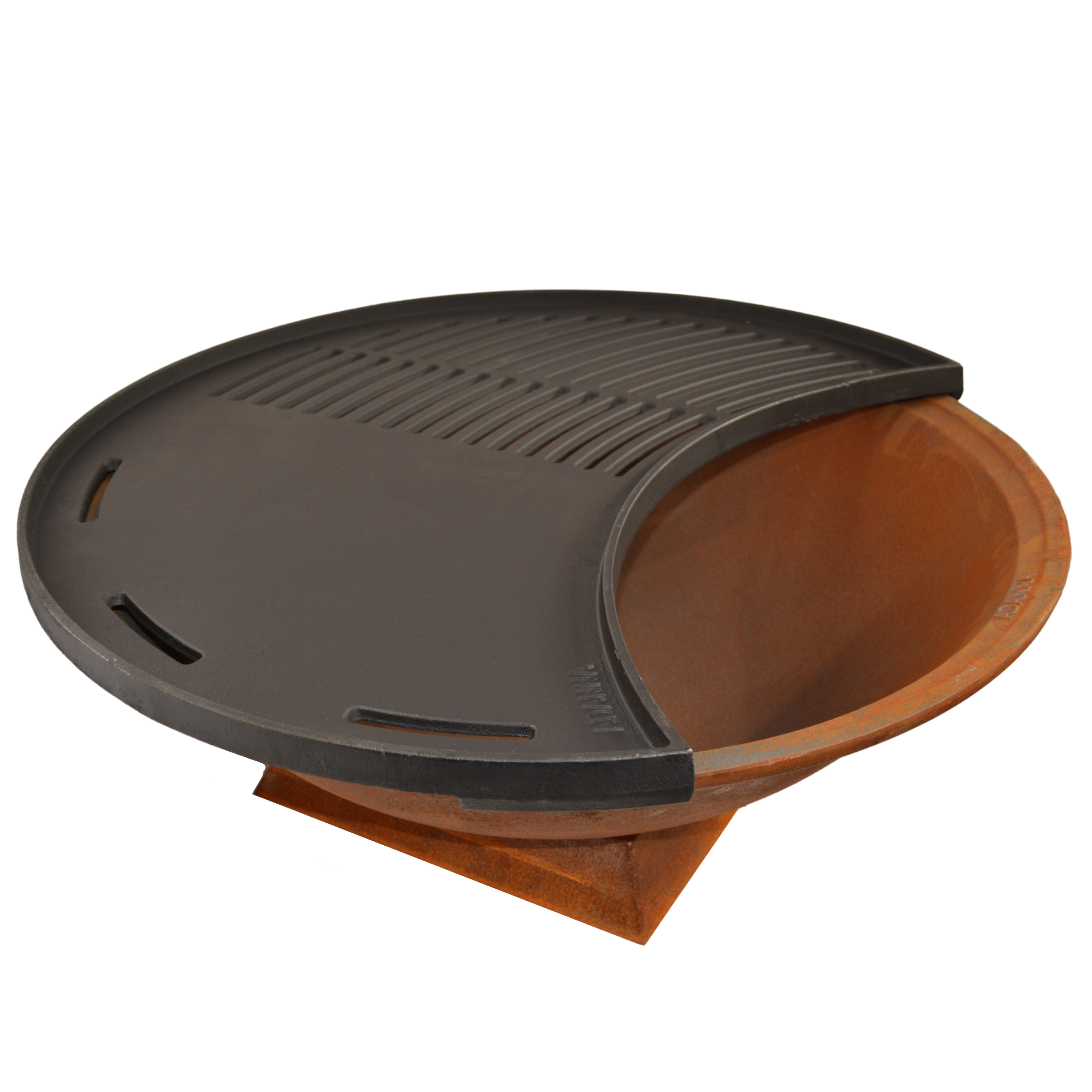 Luna Grill 72cm Cast Iron Fire Pit Grill Plate