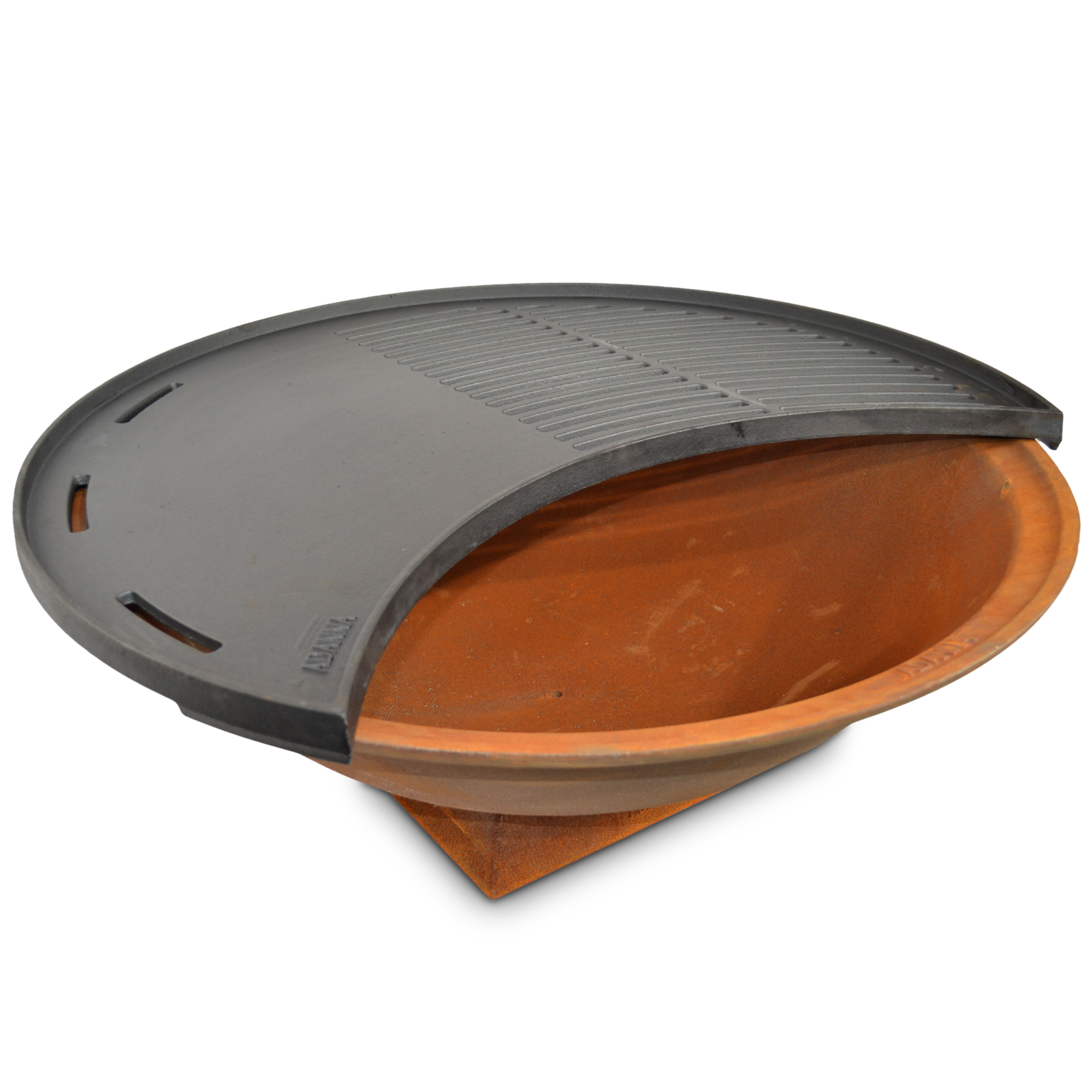 Luna Grill 82cm Cast Iron Fire Pit BBQ Grill Plate