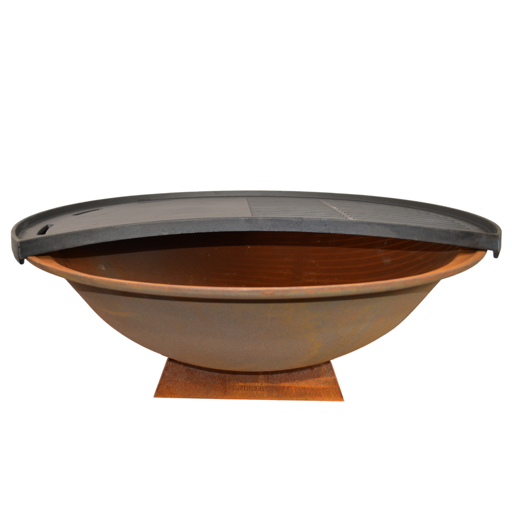 Luna Grill 82cm Cast Iron Fire Pit BBQ Grill Plate