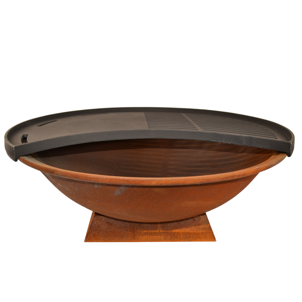 Luna Grill 82cm Cast Iron Fire Pit BBQ Grill Plate