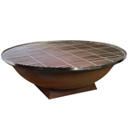 Stainless Steel Outdoor Fire Pit Grill 102cm