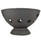 Alaska 55cm BBQ Fire Pit with Grill - Black - Cooking Fire Pit