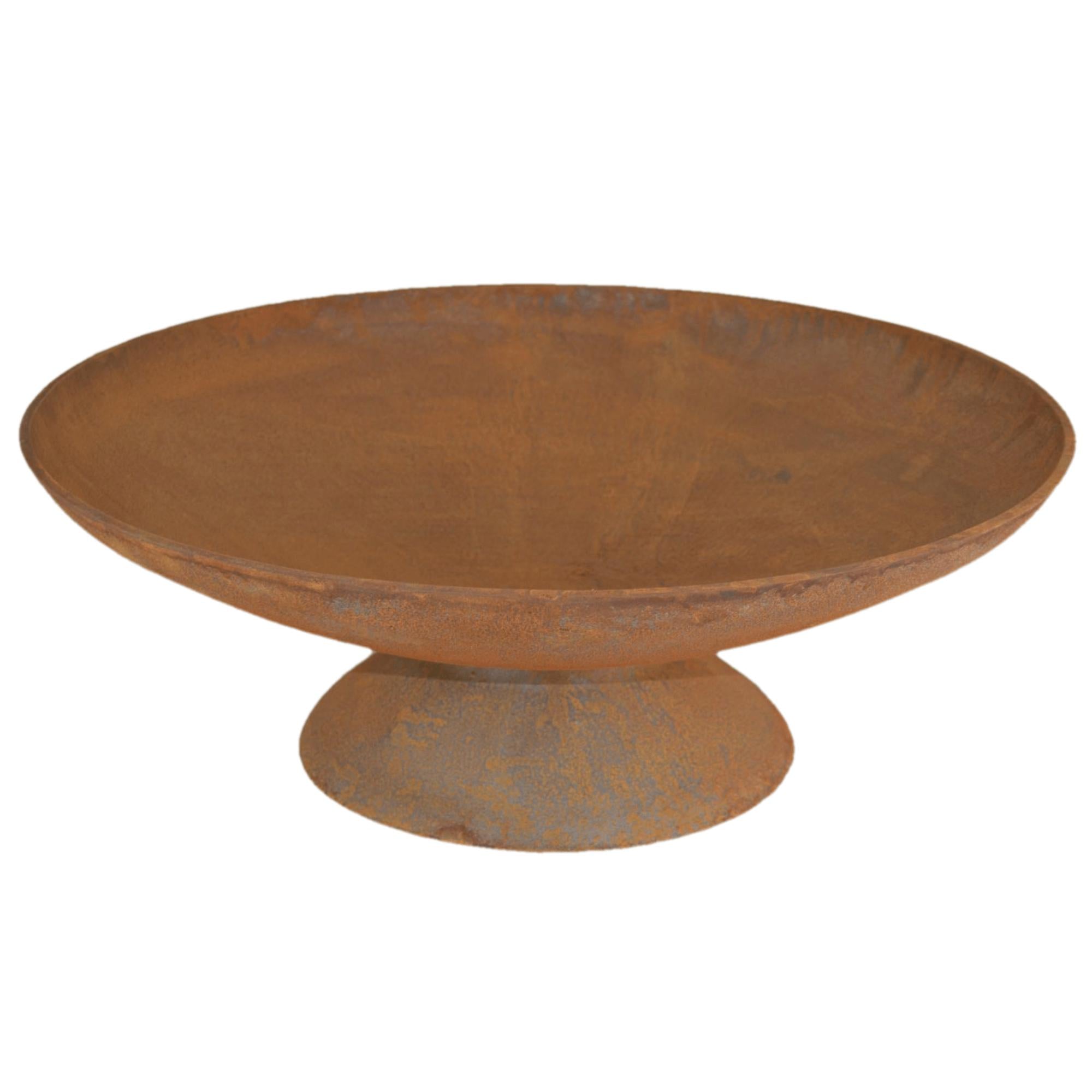 Dakota 60cm Elegant Cast Iron Fire Pit - Natural Rustic Finish - Outdoor Fire Pits