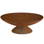Dakota 60cm Elegant Cast Iron Fire Pit - Natural Rustic Finish - Outdoor Fire Pits