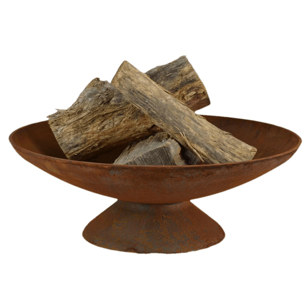 Dakota 60cm Elegant Cast Iron Fire Pit - Natural Rustic Finish - Outdoor Fire Pits