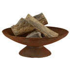 Dakota 60cm Elegant Cast Iron Fire Pit - Natural Rustic Finish - Outdoor Fire Pits