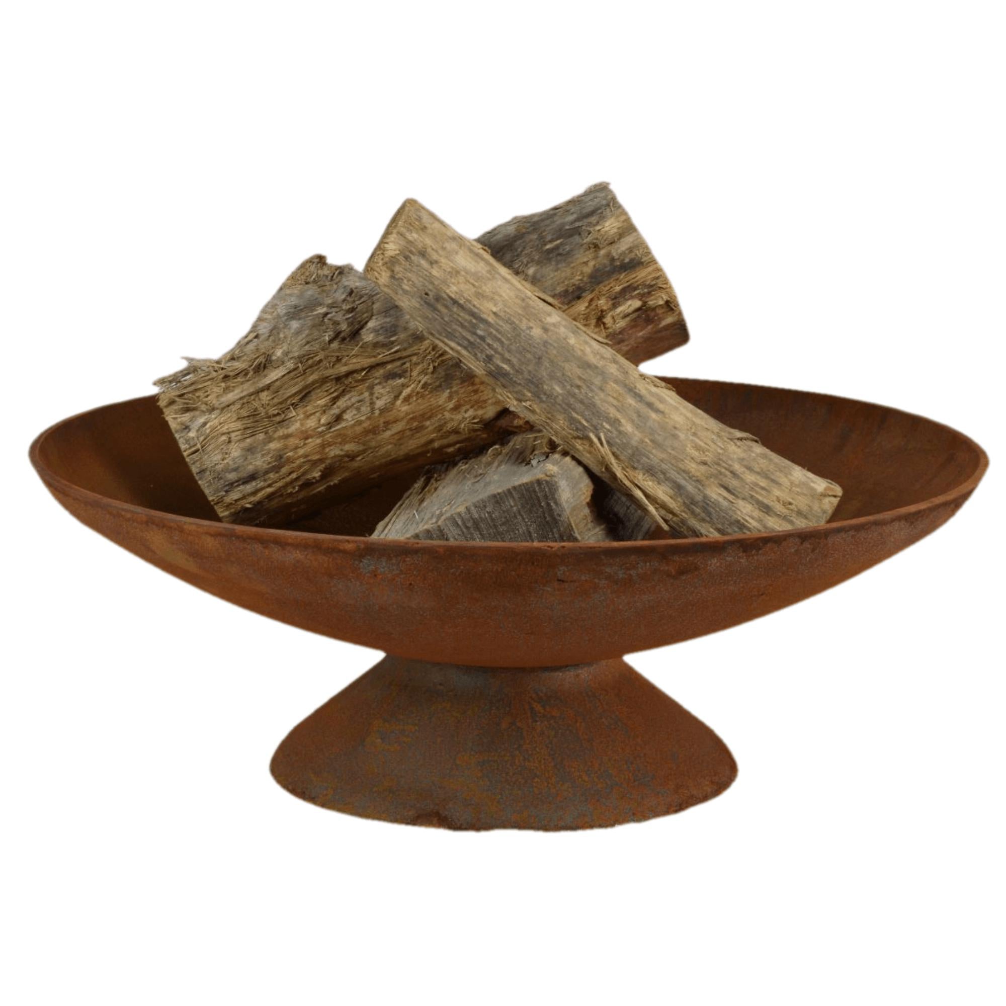 Dakota 60cm Elegant Cast Iron Fire Pit - Natural Rustic Finish - Outdoor Fire Pits