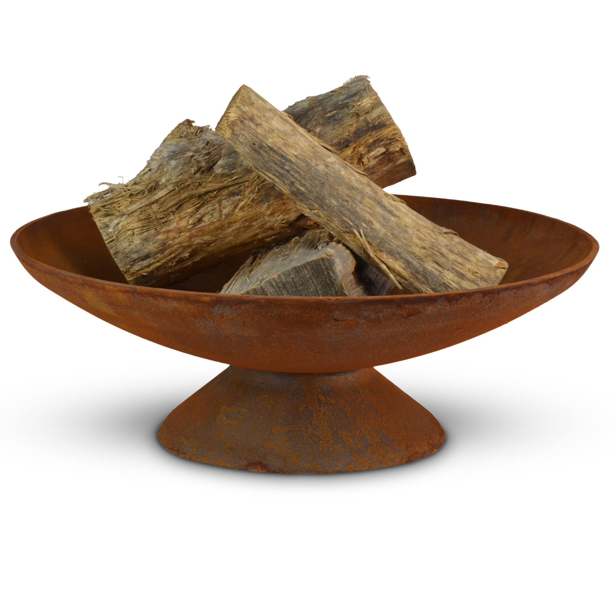 Dakota 60cm Elegant Cast Iron Fire Pit - Natural Rustic Finish - Outdoor Fire Pits