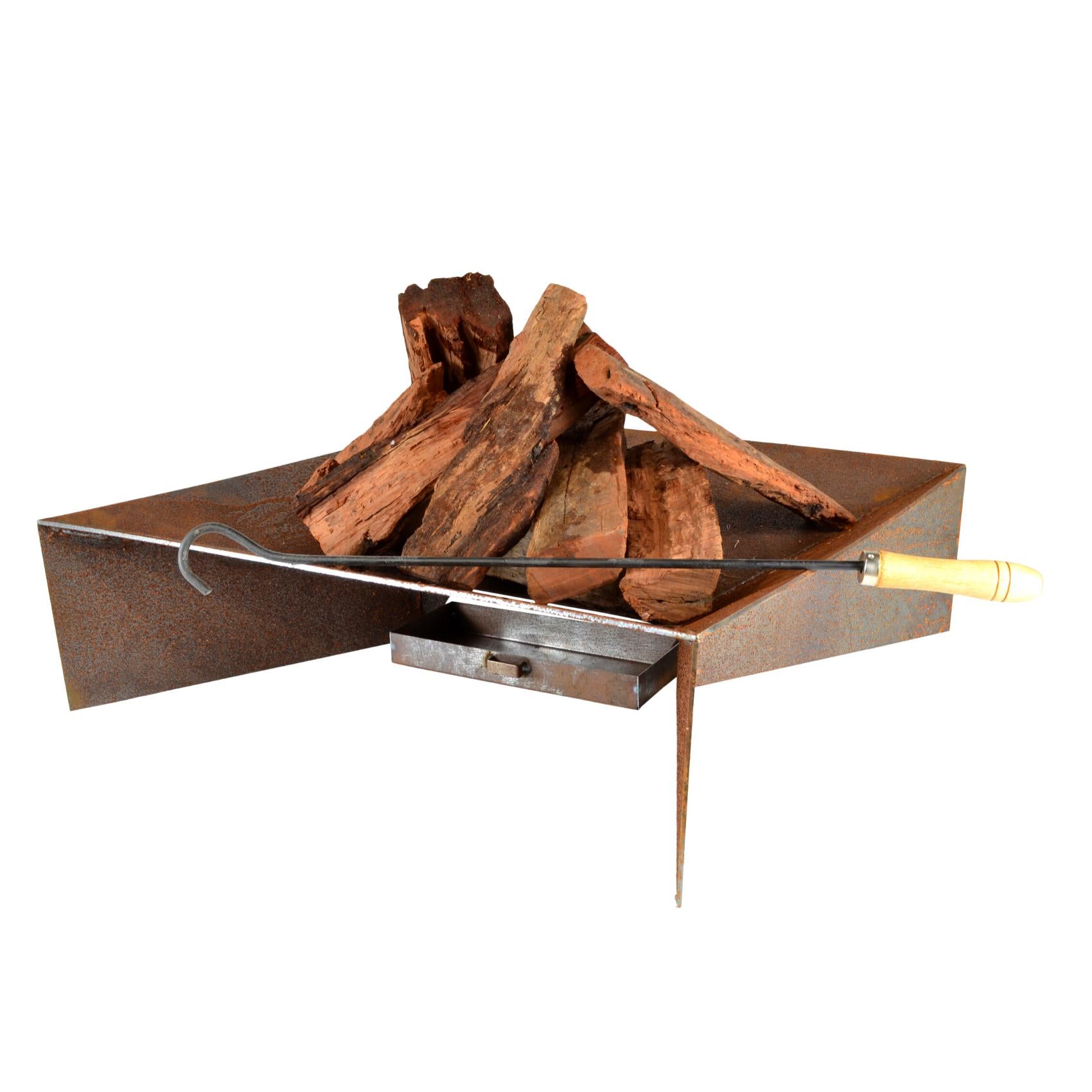 Etna 56cm Contemporary Steel Fire Pit - Outdoor Fire Pits Australia