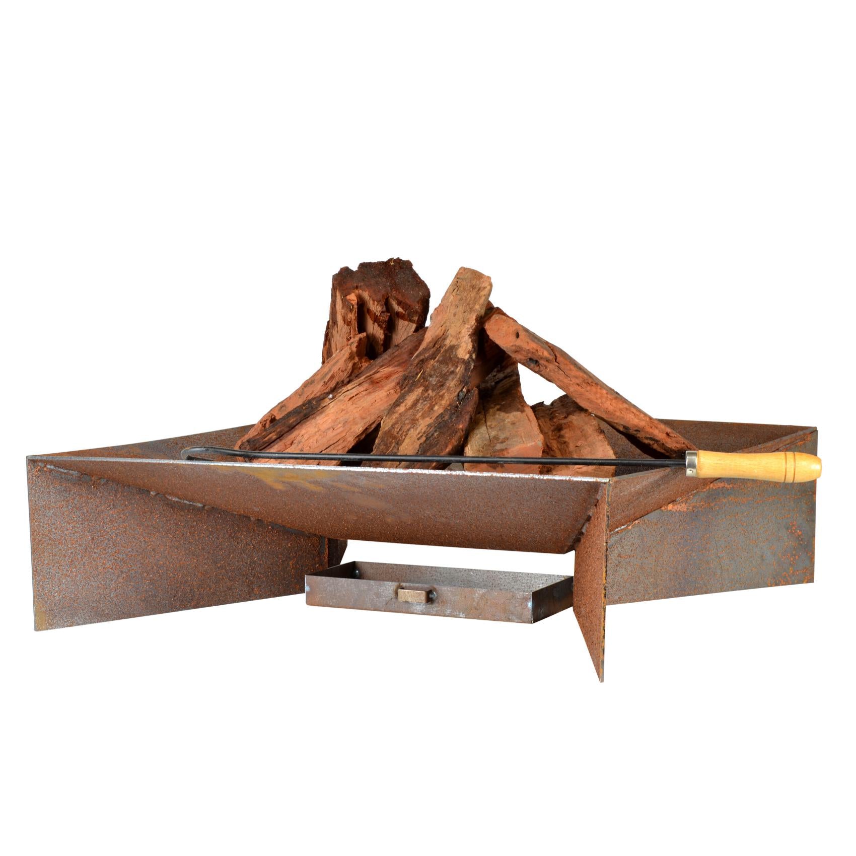 Etna 56cm Contemporary Steel Fire Pit - Outdoor Fire Pits Australia