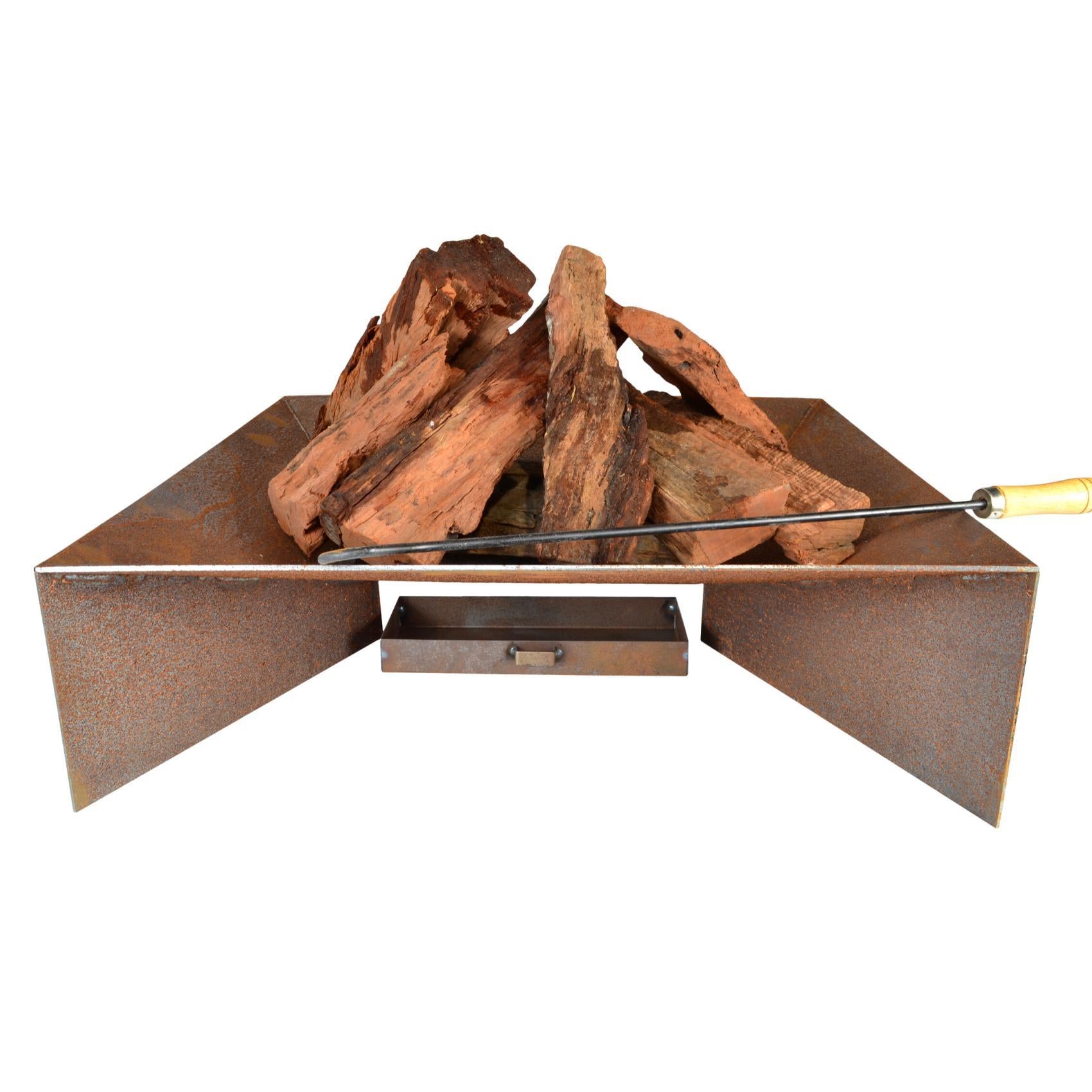 Etna 56cm Contemporary Steel Fire Pit - Outdoor Fire Pits Australia