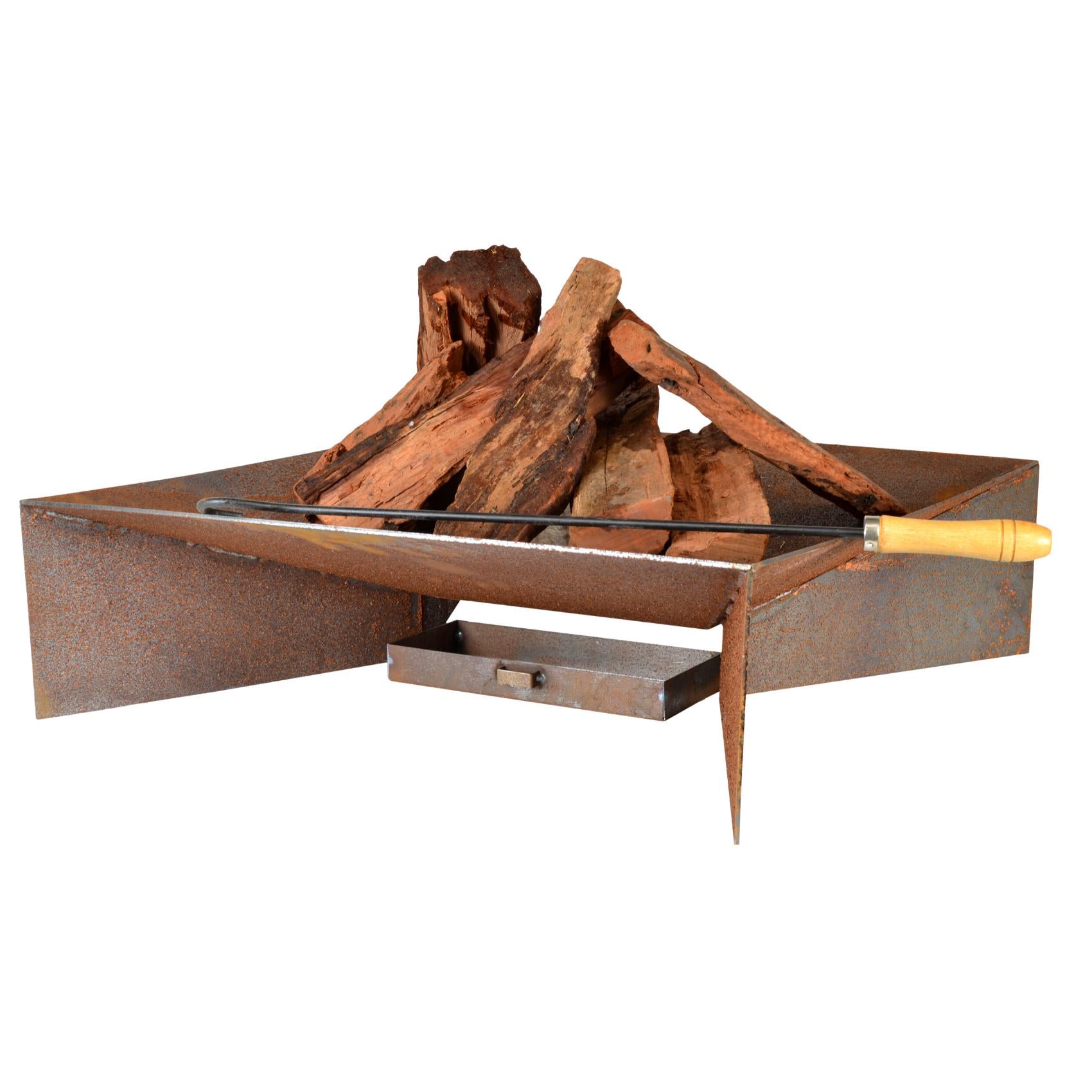 Etna 56cm Contemporary Steel Fire Pit - Outdoor Fire Pits Australia