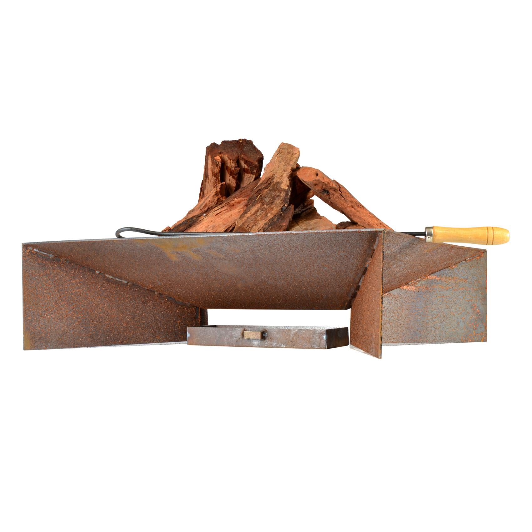 Etna 56cm Contemporary Steel Fire Pit - Outdoor Fire Pits Australia