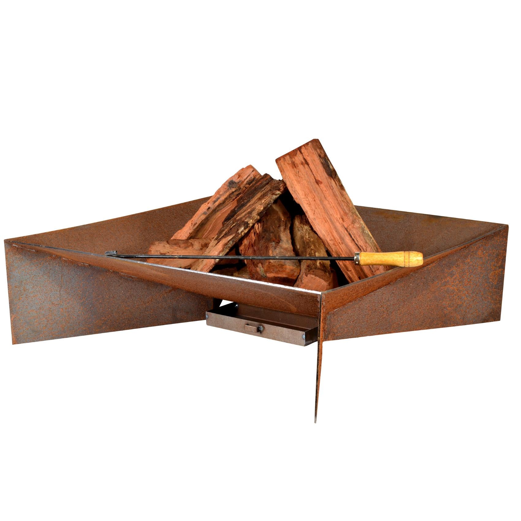 Nova 70cm Contemporary Steel Outdoor Fire Pit - Adanna Fire Pits Australia