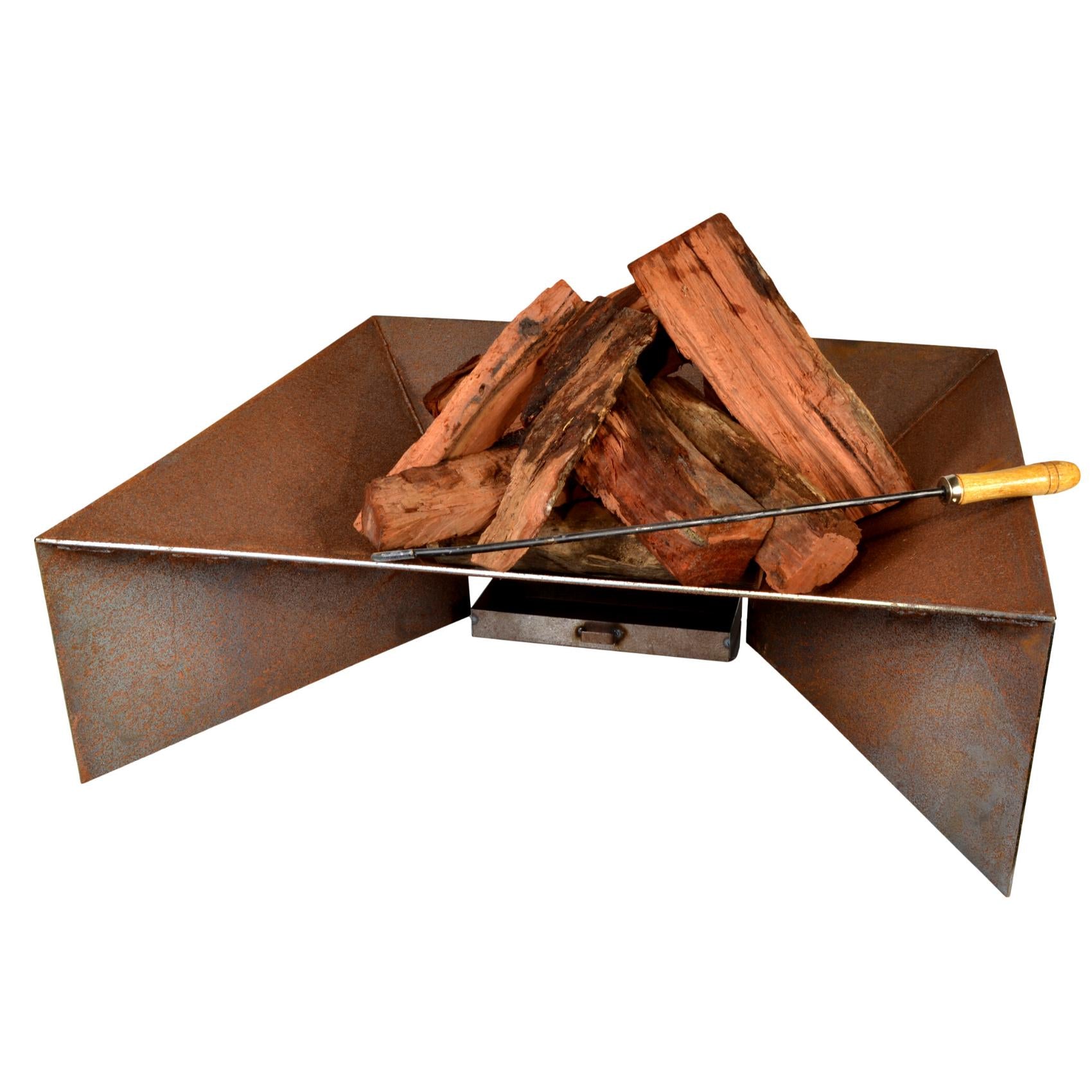 Nova 70cm Contemporary Steel Outdoor Fire Pit - Adanna Fire Pits Australia