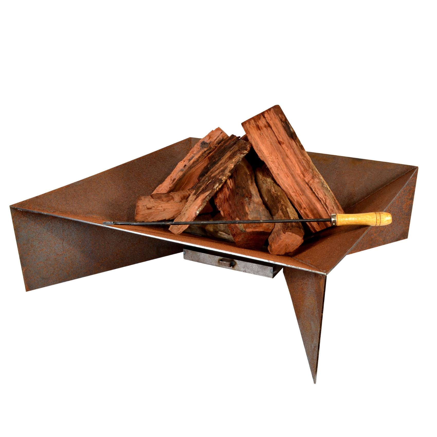 Nova 70cm Contemporary Steel Outdoor Fire Pit - Adanna Fire Pits Australia