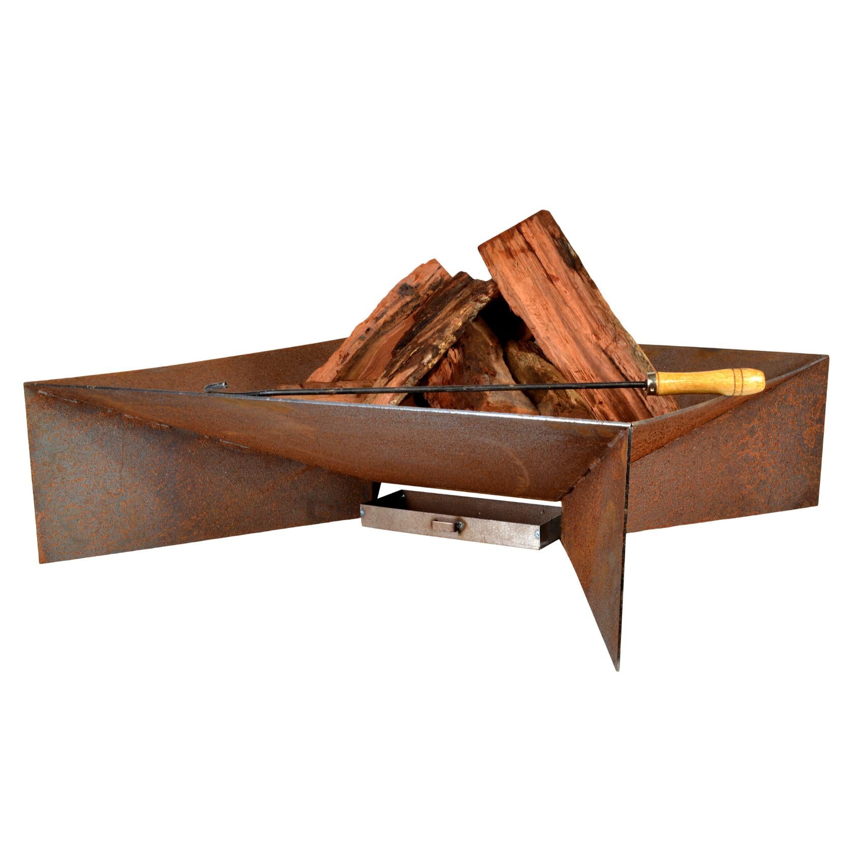 Nova 70cm Contemporary Steel Outdoor Fire Pit - Adanna Fire Pits Australia