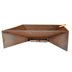 Nova 70cm Contemporary Steel Outdoor Fire Pit - Adanna Fire Pits Australia