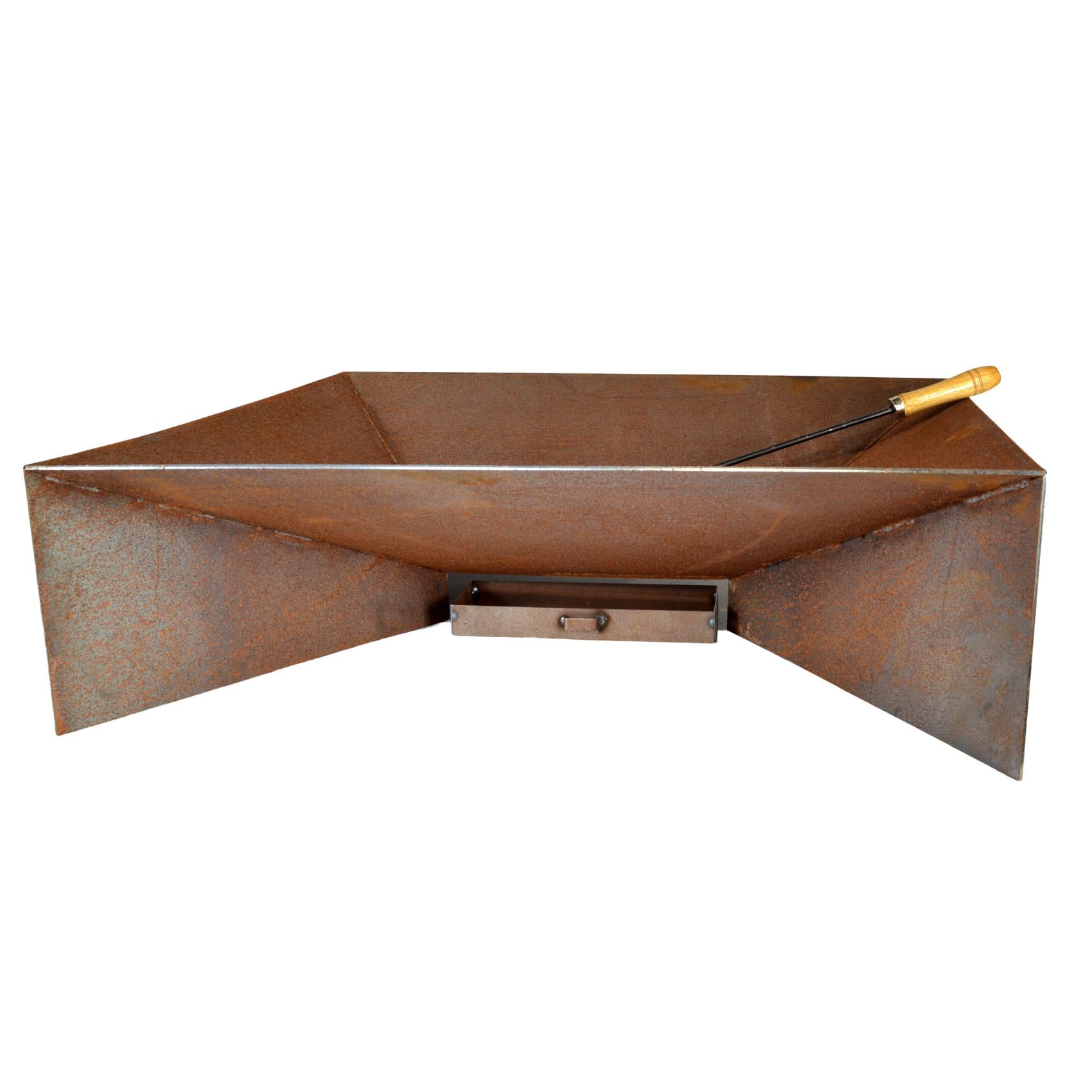 Nova 70cm Contemporary Steel Outdoor Fire Pit - Adanna Fire Pits Australia