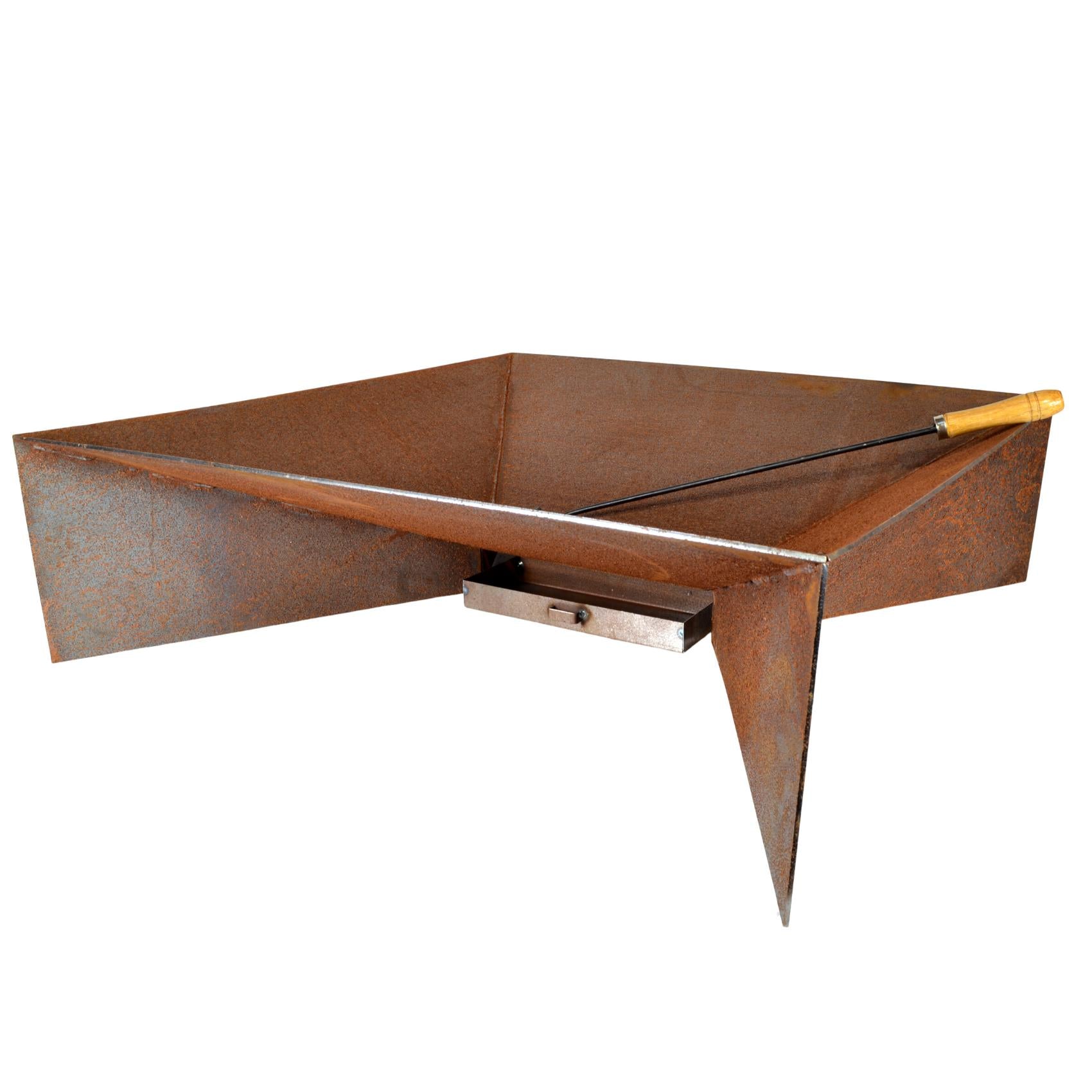 Nova 70cm Contemporary Steel Outdoor Fire Pit - Adanna Fire Pits Australia