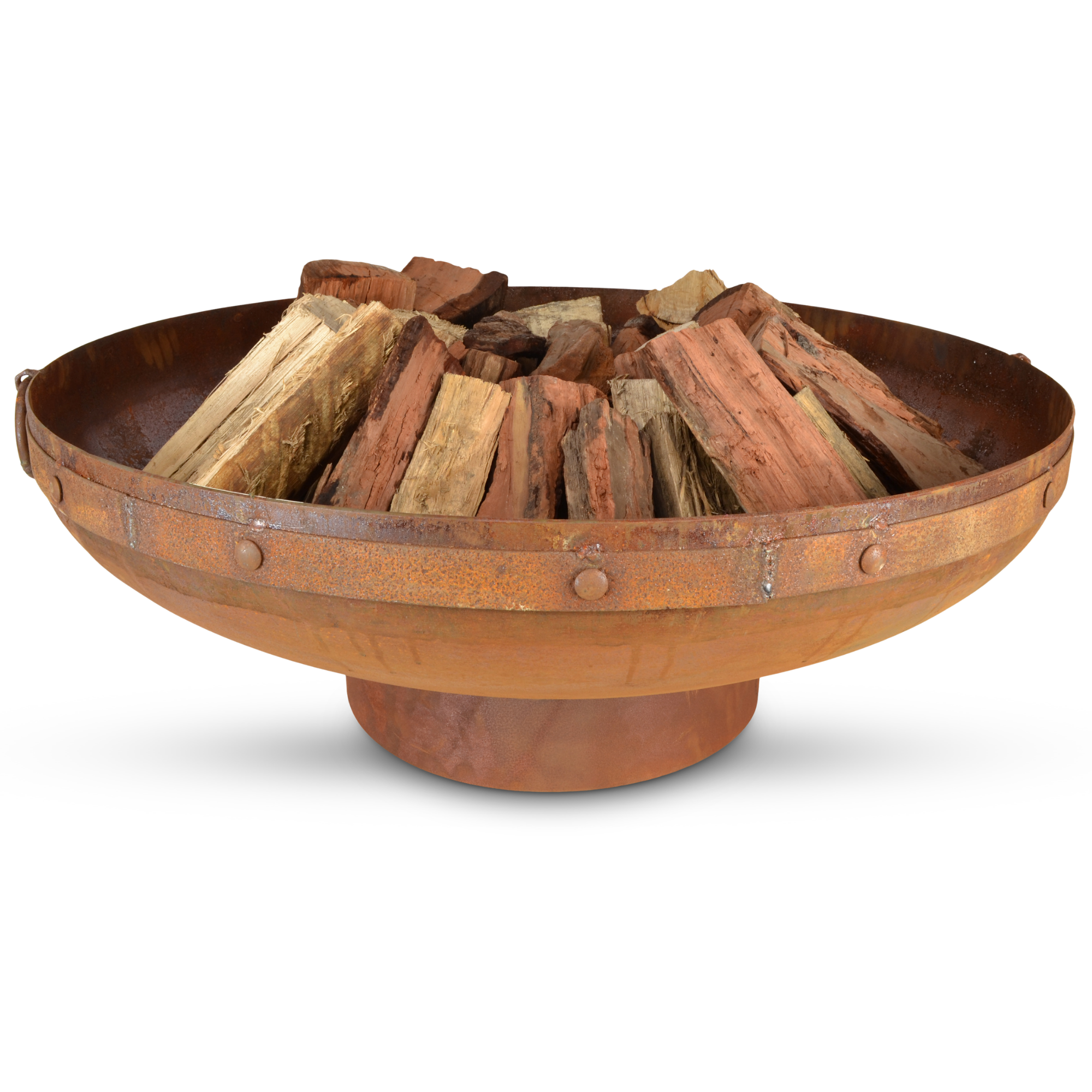 Raja 100cm Traditional Steel Outdoor Fire Pit - Adanna Fire Pits Australia