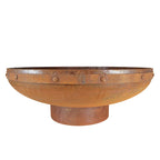 Raja 100cm Traditional Steel Outdoor Fire Pit - Adanna Fire Pits Australia