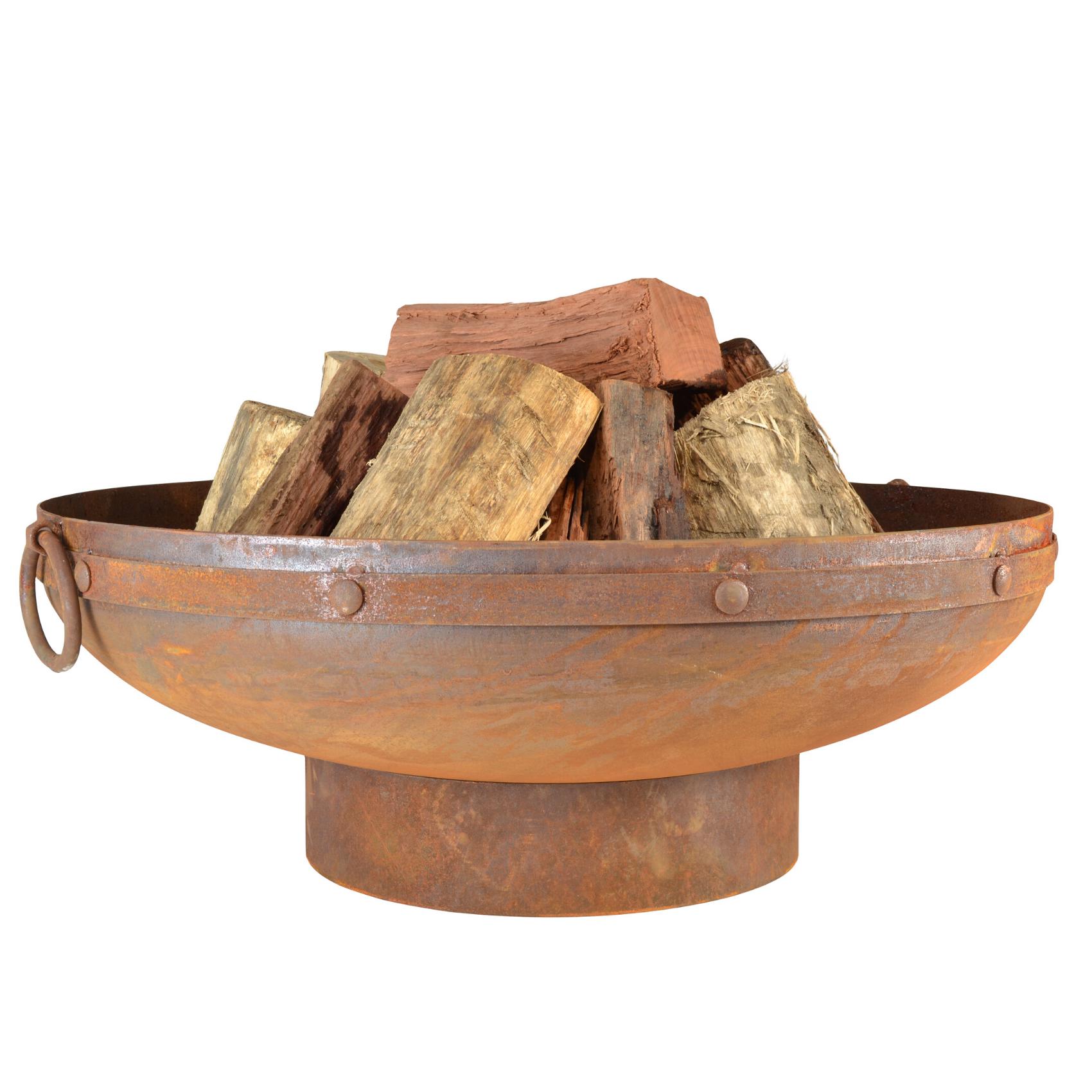 Rani 80cm Traditional Steel Outdoor Fire Pit - Adanna Fire Pits Australia
