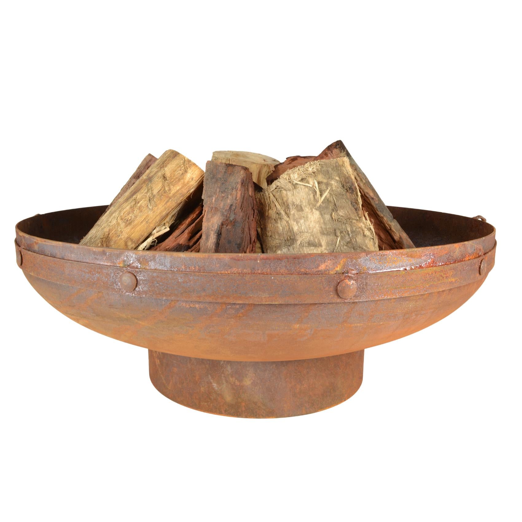 Rani 80cm Traditional Steel Outdoor Fire Pit - Adanna Fire Pits Australia
