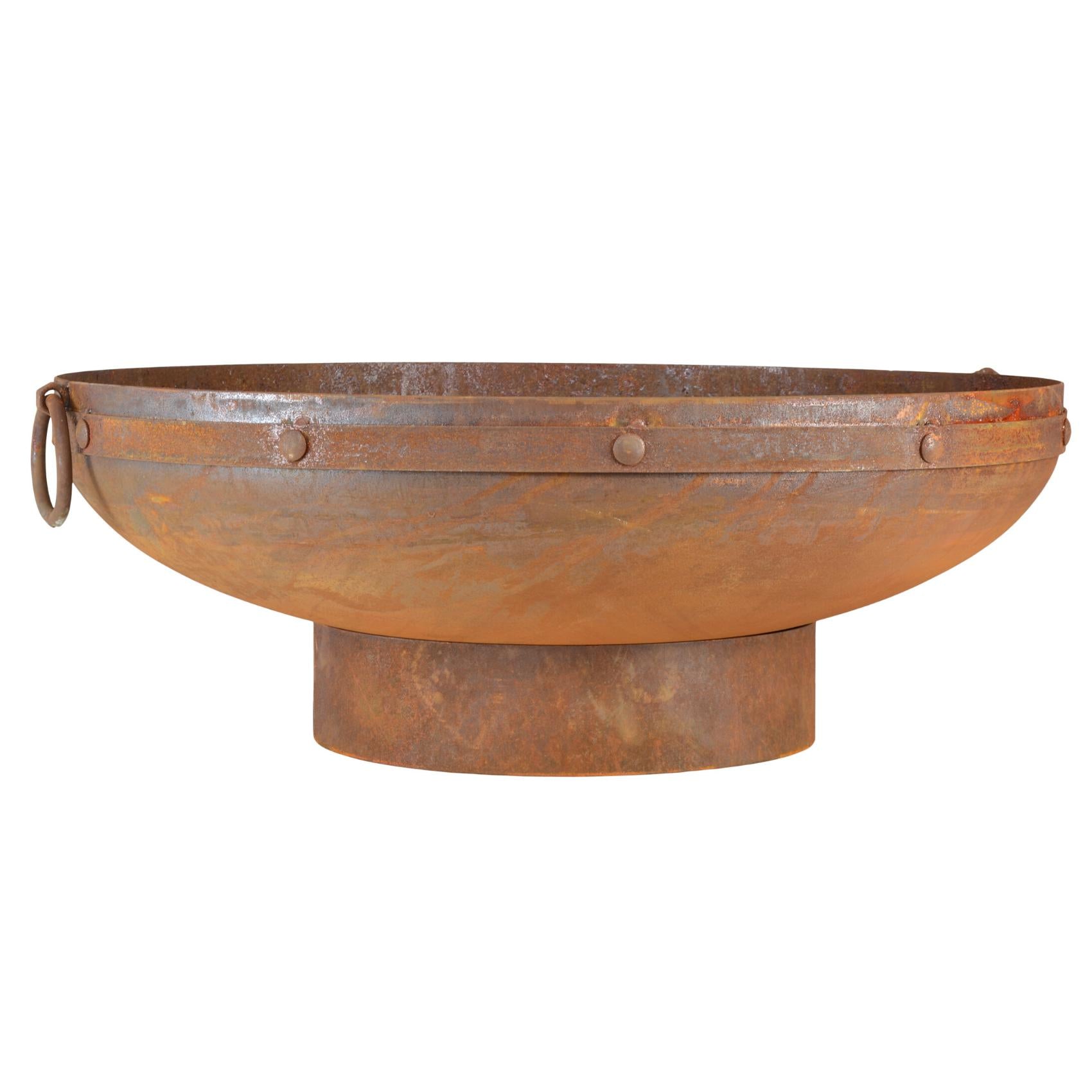 Rani 80cm Traditional Steel Outdoor Fire Pit - Adanna Fire Pits Australia