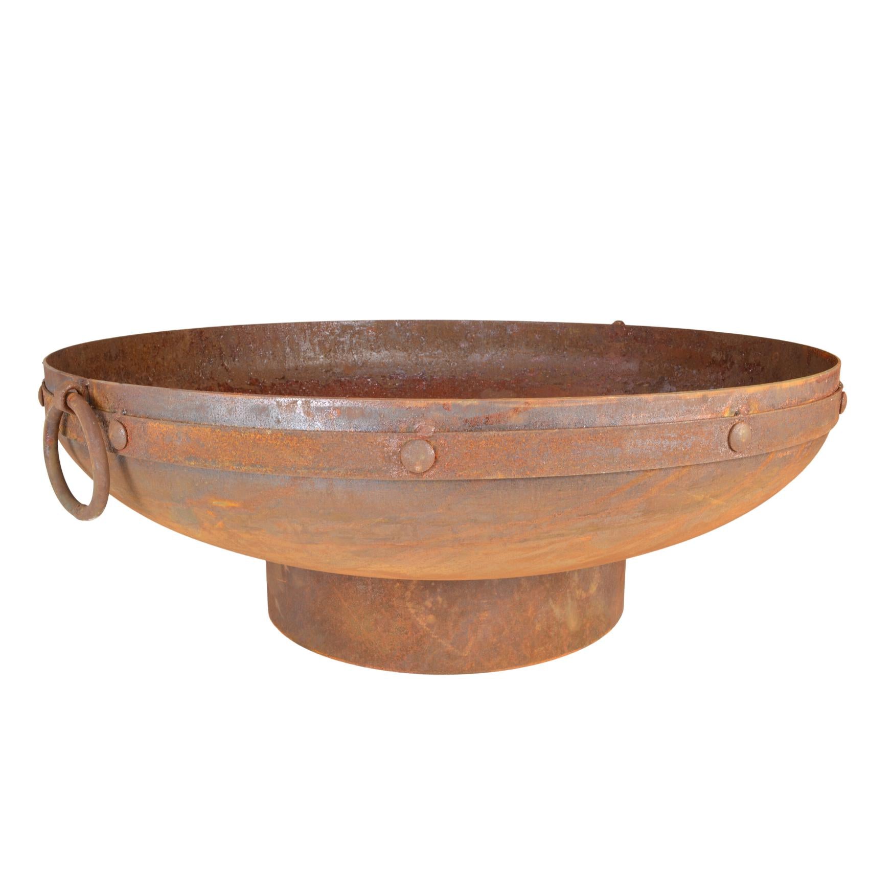 Rani 80cm Traditional Steel Outdoor Fire Pit - Adanna Fire Pits Australia