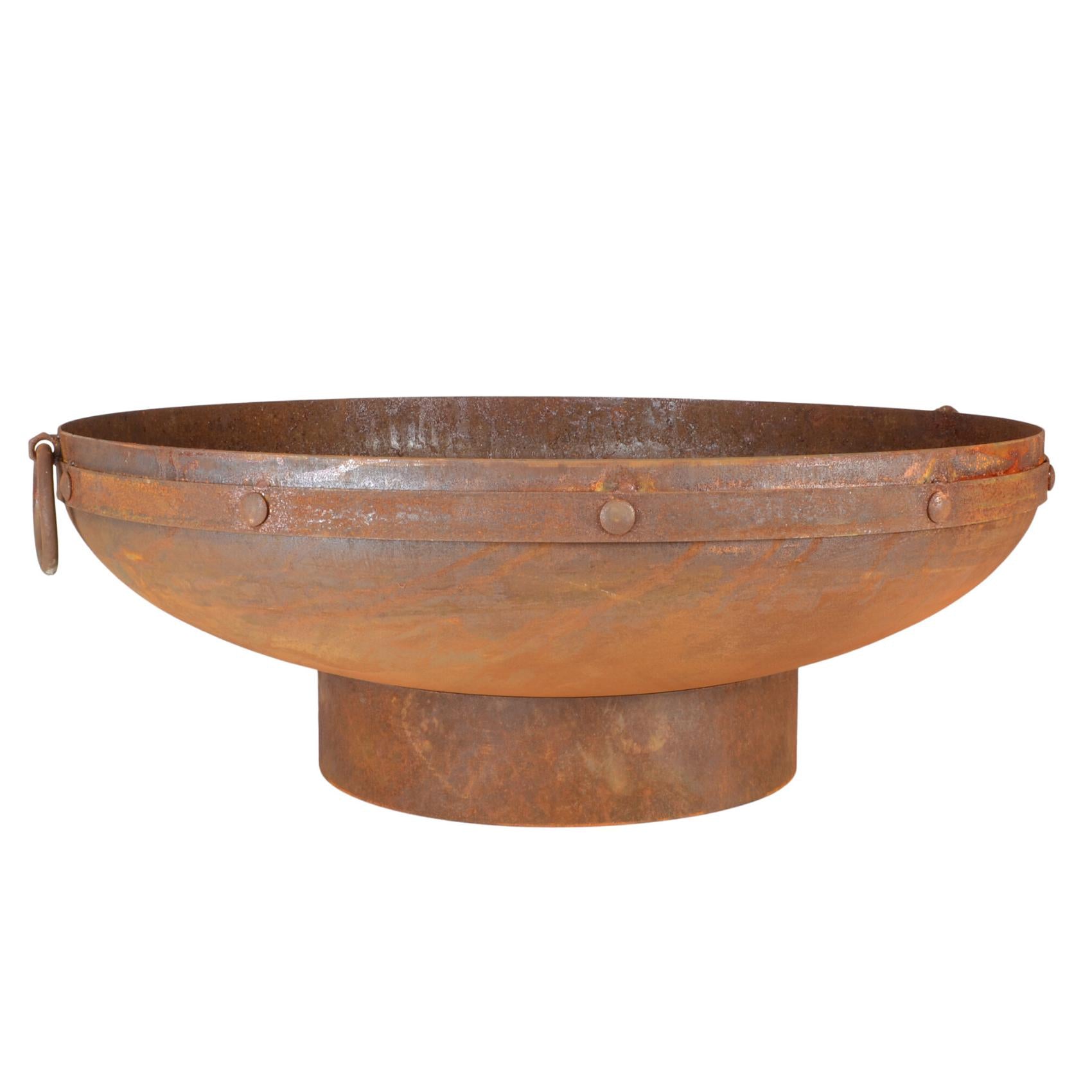 Rani 80cm Traditional Steel Outdoor Fire Pit - Adanna Fire Pits Australia