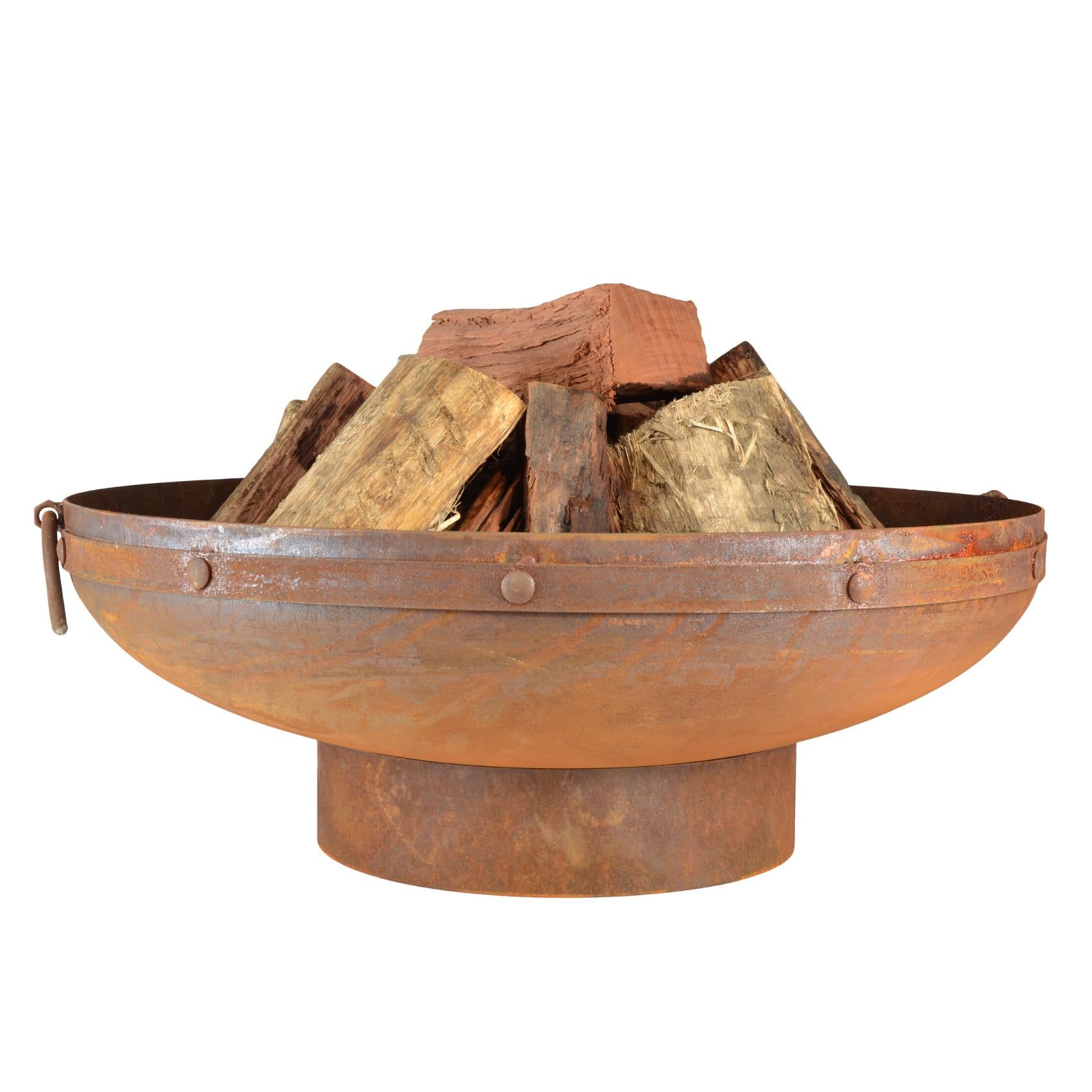 Rani 80cm Traditional Steel Outdoor Fire Pit - Adanna Fire Pits Australia