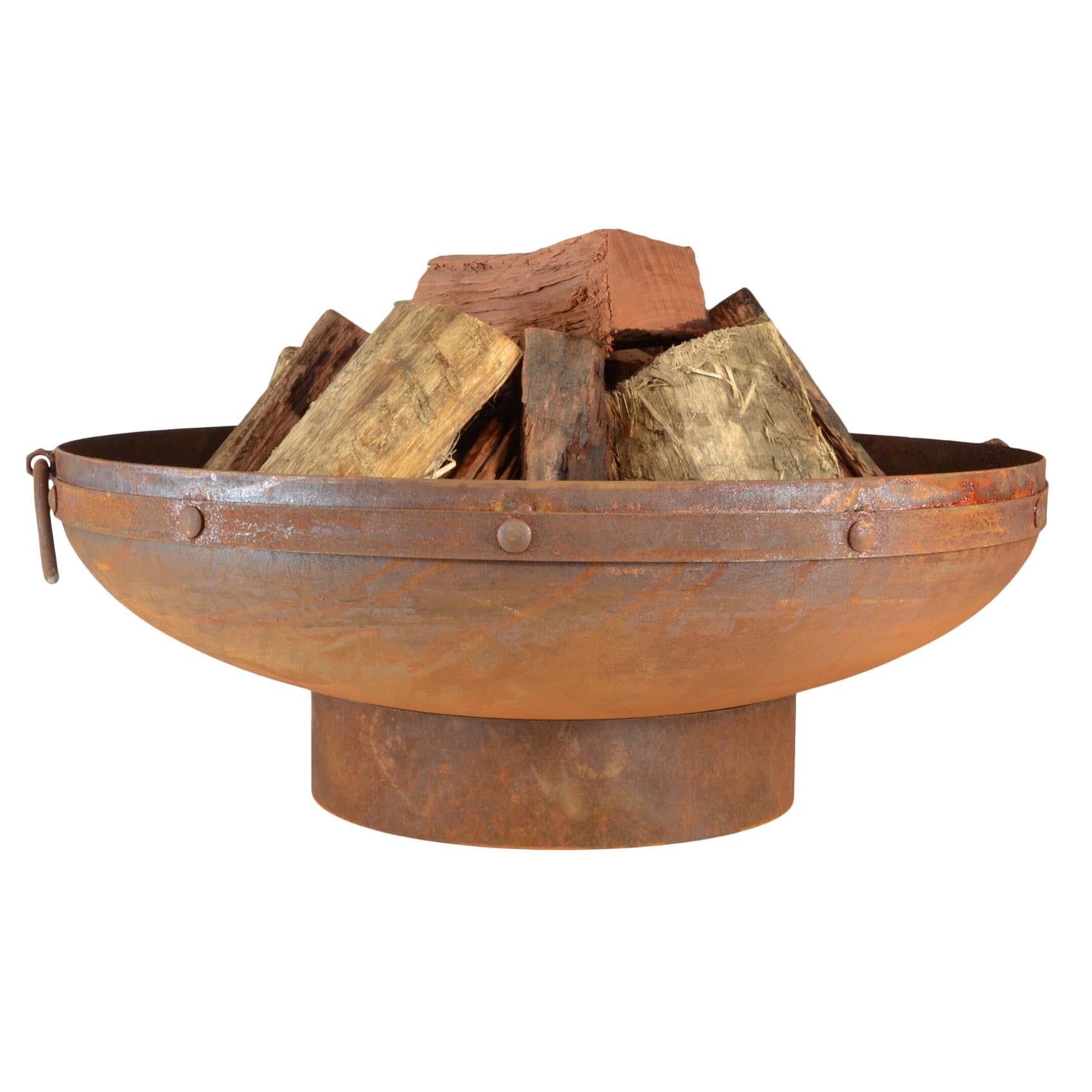 Rani 80cm Traditional Steel Outdoor Fire Pit - Adanna Fire Pits Australia