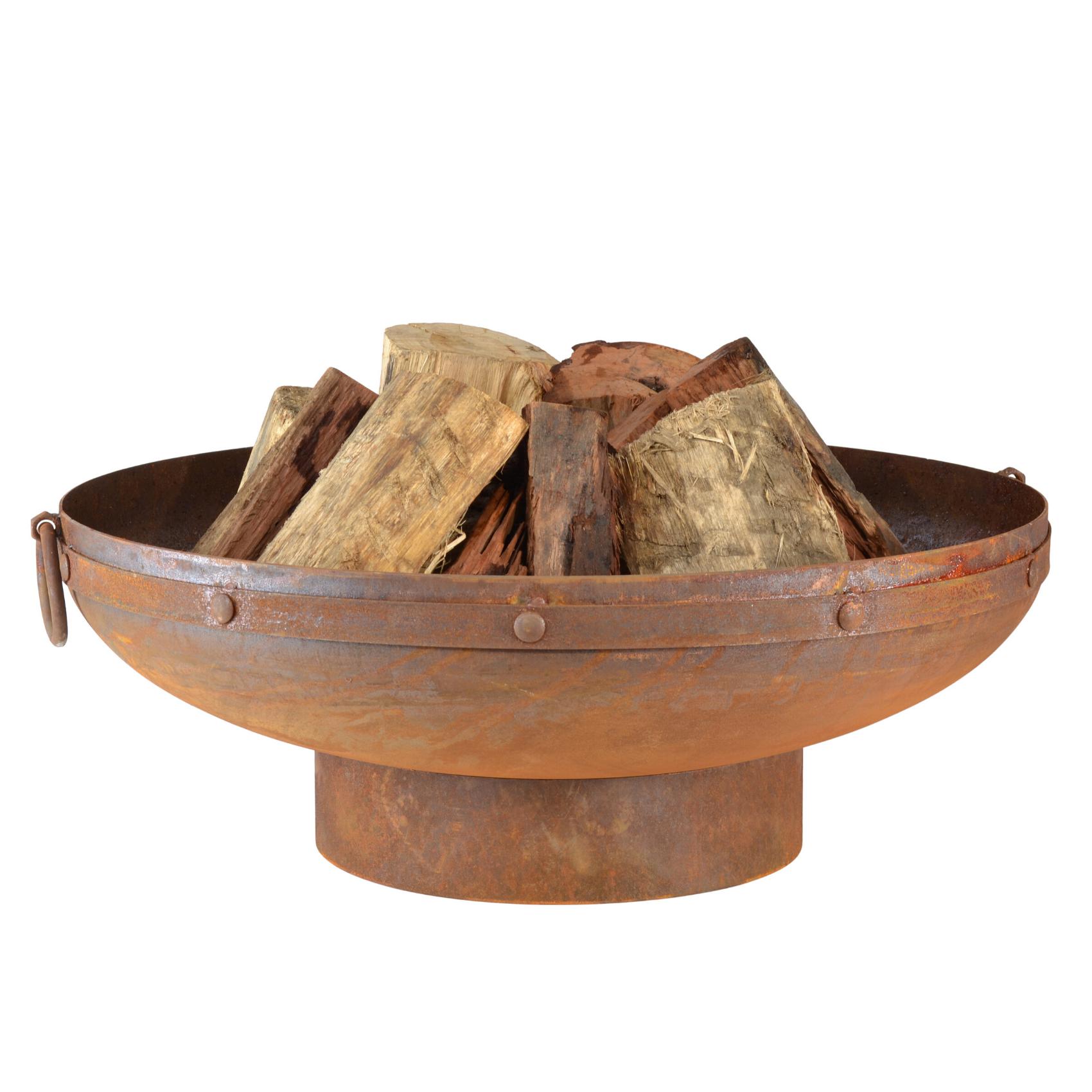 Rani 80cm Traditional Steel Outdoor Fire Pit - Adanna Fire Pits Australia