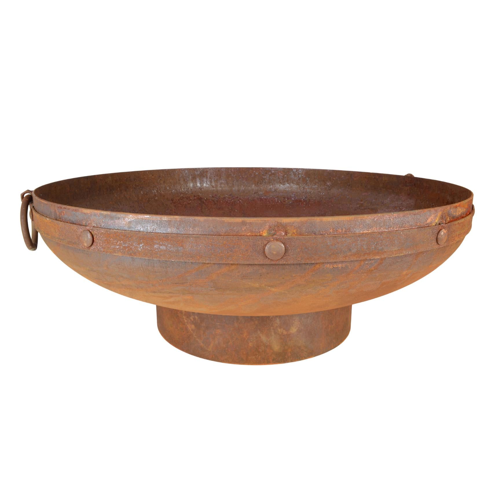 Rani 80cm Traditional Steel Outdoor Fire Pit - Adanna Fire Pits Australia