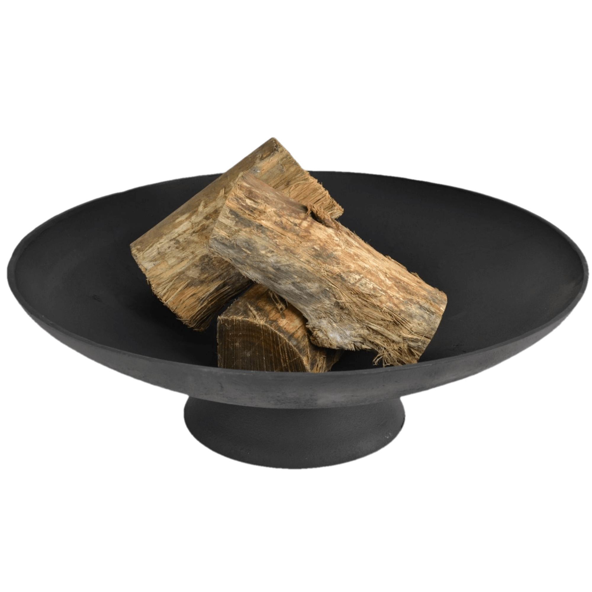 Tucson 78cm Elegant Cast Iron Fire Pit - Black - Large Outdoor Fire Pit