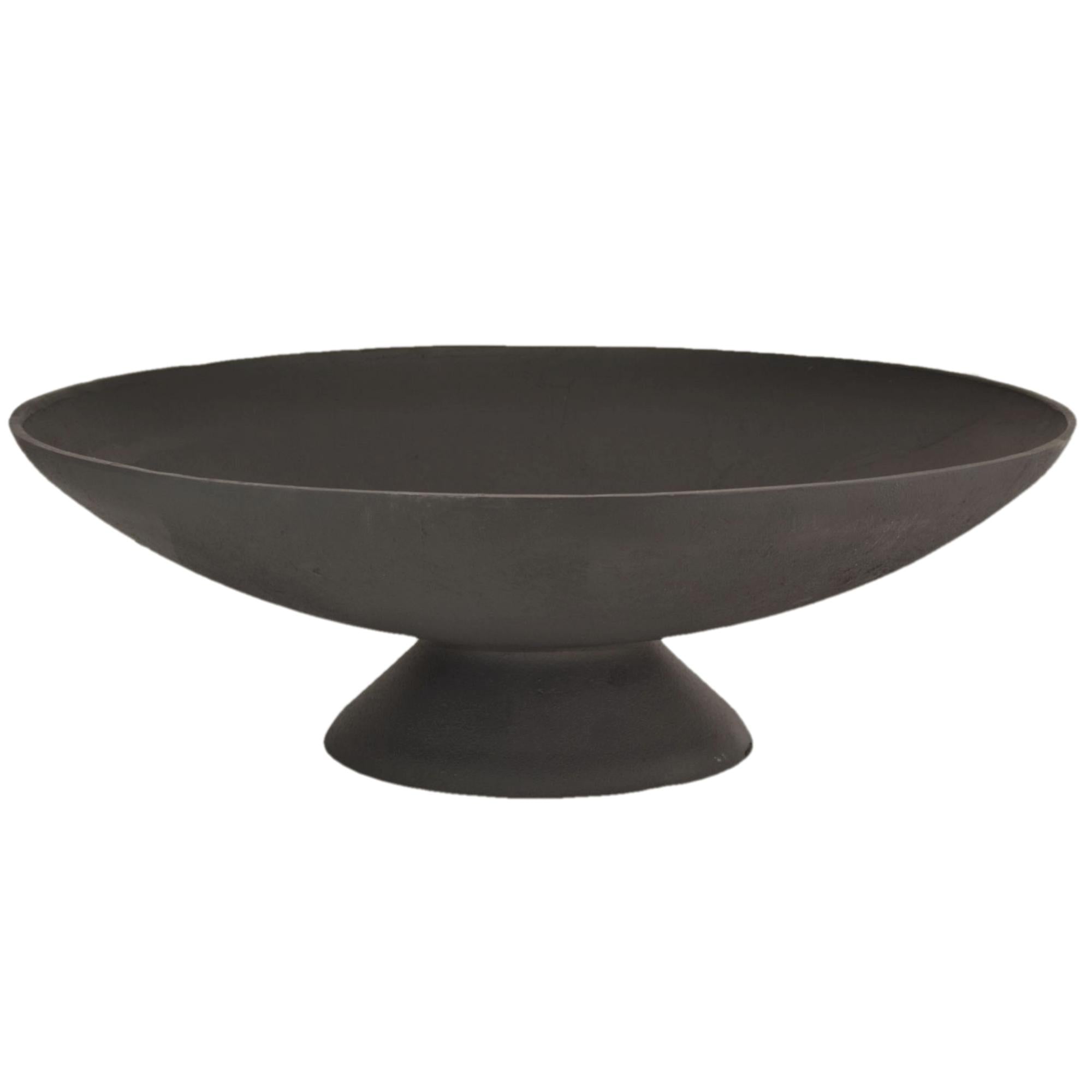 Tucson 78cm Elegant Cast Iron Fire Pit - Black - Large Outdoor Fire Pit