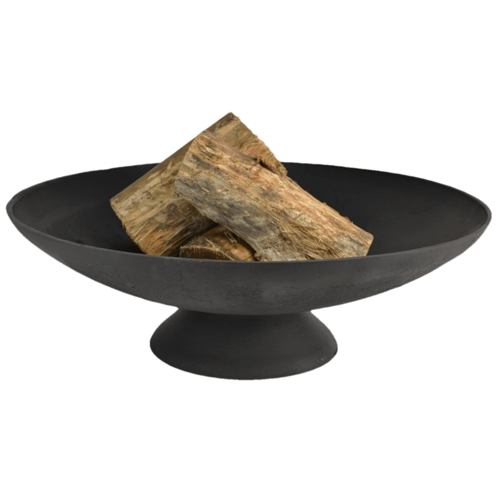 Tucson 78cm Elegant Cast Iron Fire Pit - Black - Large Outdoor Fire Pit